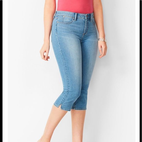 Talbots Pants - Talbots Denim Pedal Pushers. size 12 Petite